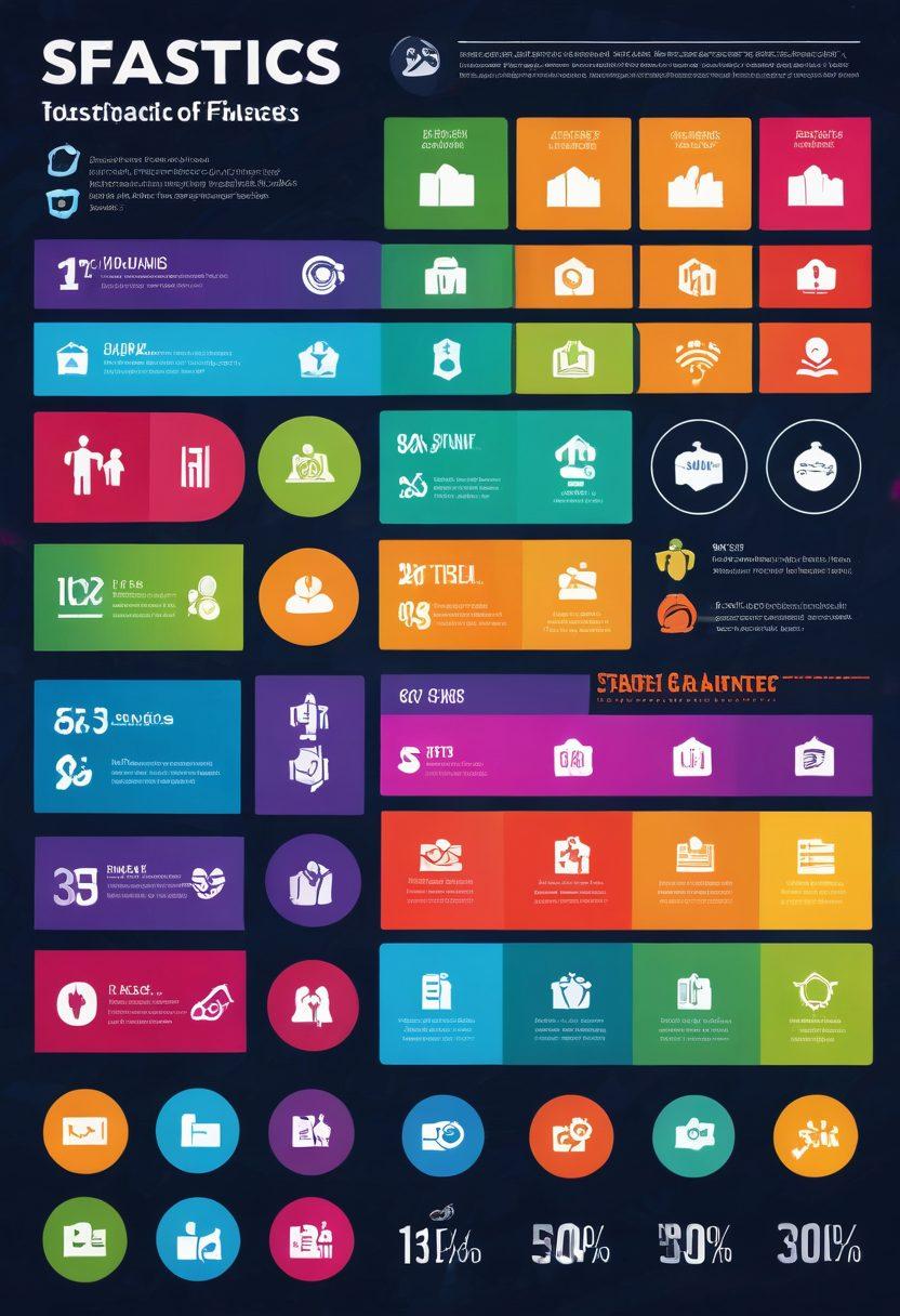 A visually captivating infographic showcasing a vibrant blend of statistics transforming into engaging visuals, with icons representing various data points, bright colors, and clear, readable fonts. Include elements of satisfaction like smiling faces or applauding hands to convey the impact of good design. The background should have a slight gradient to add depth. vector art style. vibrant colors.